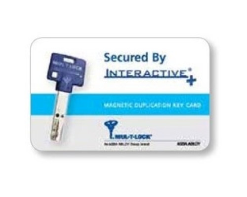 MUL-T-LOCK INC  206SPCARD-MTL600               Key Order Card, Pre-Combinated, 206SP Keyway