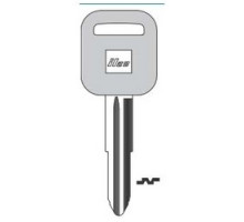 KABA ILCO CORP  B65-P NP A10  AJ01218072              Vehicle Key Blank, Plastic Head, Brass, Nickel Plated, 10 Price Group, For Geo, Honda Automobile, Isuzu