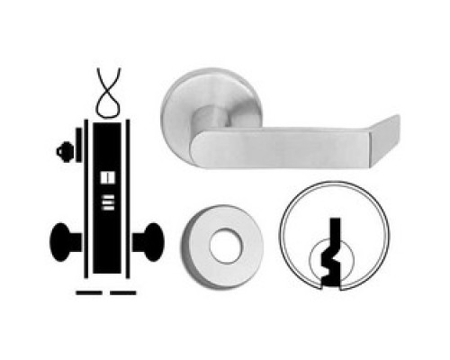 SCHLAGE ALLEGION BRAND  L9092PEU 06A 605 E 12/24VDC        Door Mortise Lock, Keyed, Electrically Unlocking, E Keyway, 12/24 Volt DC, 2-1/2