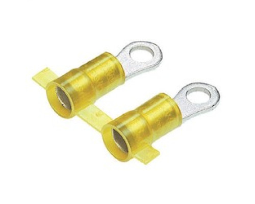 PANDUIT  PN12-56HDR-2K               Heavy Duty Ring Terminal, nylon insulated, metal insulation grip sleeve, 16 A 12 AWG wire range, .05 stock and 5/16