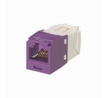 PANDUIT  CJ688TGVL               Mini-Com UTP RJ45 Cat 6 TG Jack Module Violet