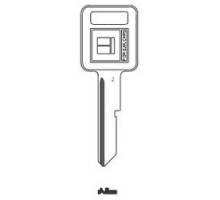 KABA ILCO CORP  GM-J NP A01               Key Blank, Look-Alike, Primary, J, Brass, Nickel Plated, 1 Price Group, For General Motors