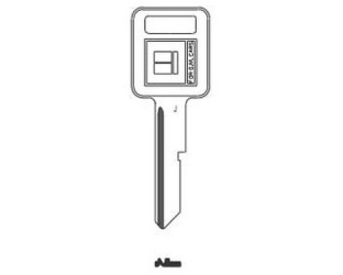 KABA ILCO CORP  GM-J NP A01               Key Blank, Look-Alike, Primary, J, Brass, Nickel Plated, 1 Price Group, For General Motors