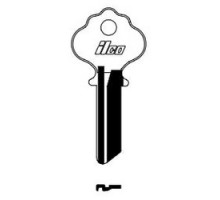 KABA ILCO CORP  1054K NP A07  AA43150002              Cylinder Lock Key Blank, Brass, Nickel Plated, 7 Price Group, For Ilco