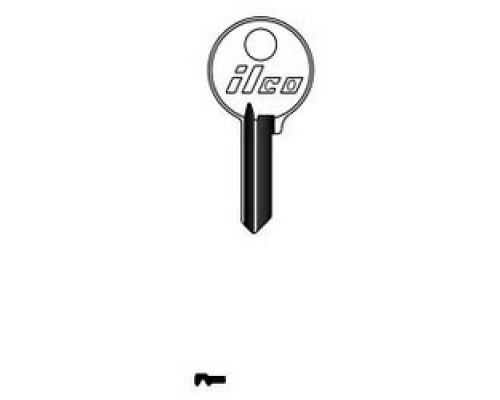 KABA ILCO CORP  1132 NP A19  AA28246002              Cylinder Lock Key Blank, Brass, Nickel Plated, 19 Price Group, For Yale