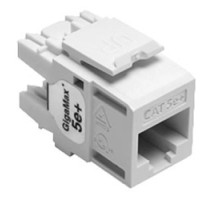 LEVITON  5G110-RW5               GigaMax 5e+ QuickPort Connector, Category 5e, White