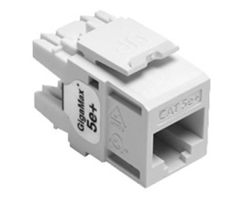 LEVITON  5G110-RW5               GigaMax 5e+ QuickPort Connector, Category 5e, White