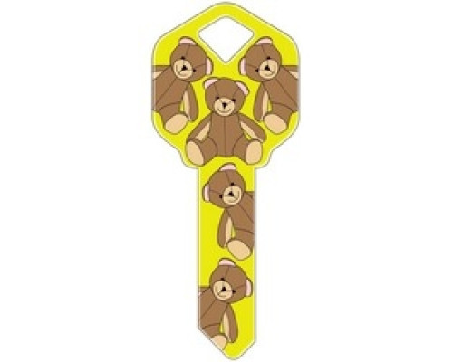 HOWARD KEYS  KW-HK33               Decorative Key Blank, Kwikset, Teddy Bears Design