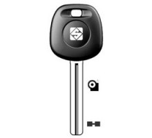KABA ILCO CORP  TOY40B-GTS NS A76  AJ00001463              Vehicle Key Shell, Look-Alike, Special Key Machine, Brass, Nickel Plated, With GTI Transponder, For Tayota/Lexus