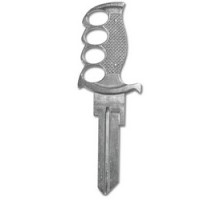 LUCKY LINE PRODUCTS INC  B302K               House Key, Kwikset, Forged Knife, Hand Crafted/Sculpted, Cast Alloy Metal, Rich Patina