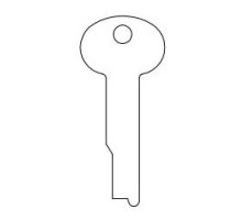 KABA ILCO CORP  1063B NS A31  AA45953013              Safe Deposit Key Blank, 0.375