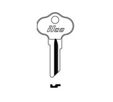 KABA ILCO CORP  CH6 NP A15  AA28869002              Vehicle Key Blank, Brass, Nickel Plated, 15 Price Group, For Chrysler Outboards