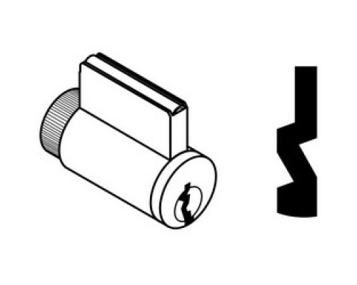 SCHLAGE ALLEGION BRAND  40-100-C 606        Door Lock Cylinder, Multiple Tailpiece, Conventional, C Keyway, Satin Brass, With 2 Key