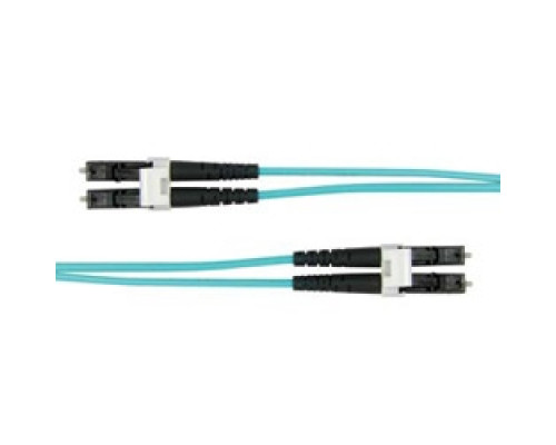 COMPULINK  LCLCUNIOM3-5               2-Fiber Jumper, 16.4ft/5m, 50 Micron, OM3, Multimode, LC to LC Ceramic Tip, SX300, Aqua
