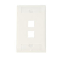 COMMSCOPE ENTERPRISE SOLUTIONS  1-2111037-3  1-2111037-3              2 Port Faceplate Verticalsingle Gangalpine White