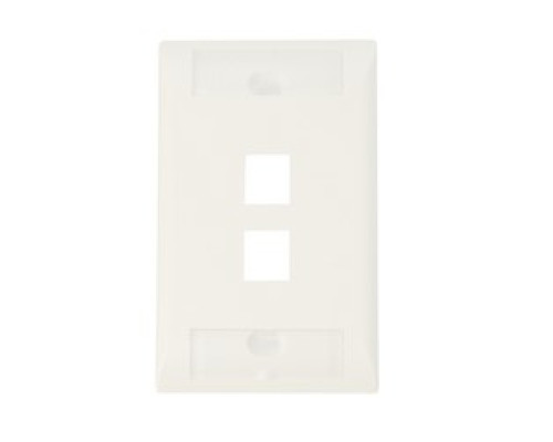 COMMSCOPE ENTERPRISE SOLUTIONS  1-2111037-3  1-2111037-3              2 Port Faceplate Verticalsingle Gangalpine White