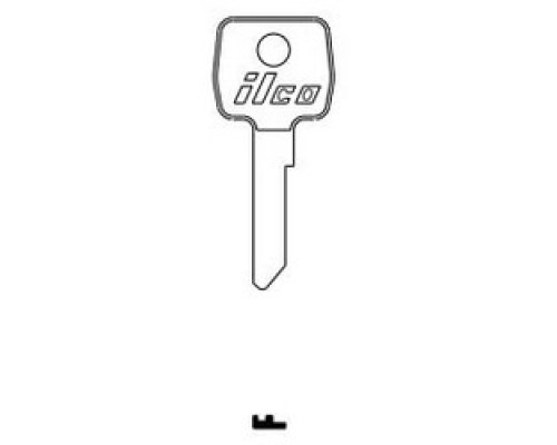 KABA ILCO CORP  LF14 NP A15  AA00005902              Cylinder Lock Key Blank, Brass, Nickel Plated, 15 Price Group, For Lowe and Fletcher