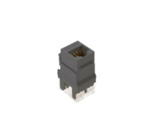 ON-Q/LEGRAND  WP3450GY               Keystone Insert, Cat 5E, RJ45, 1-Port, 4-Pair, 24 to 22 AWG Wire, T568A/B Wiring, 1.28