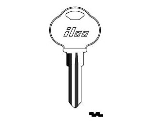 KABA ILCO CORP  1591P NP A04  AL00000082              Vehicle Key Blank, Brass, Nickel Plated, 4 Price Group, For The Club
