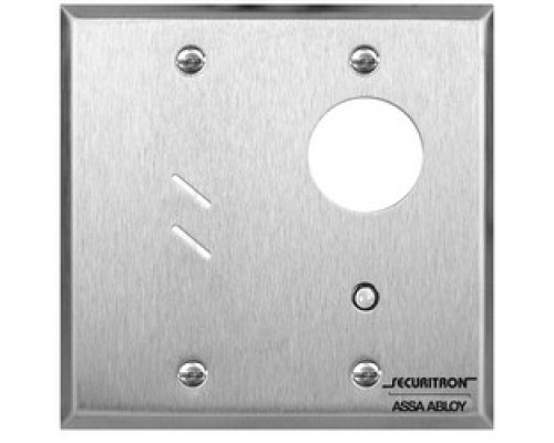 SECURITRON MAGNALOCK CORP  MKPZ               Mortise Keyswitch, Audible Momentary, 2-Gang, SPDT, 12/24 Volt DC, With Anti-Tamper Screw