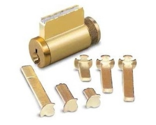 KABA ILCO CORP  15995AA-04-OB  IIDJ1432XXXX              Cylinder Lock, Key-In-Knob, 5-Pin, Arrow Keyway, 0-Bitted, Satin Brass, For Combination Knob/Deadbolt