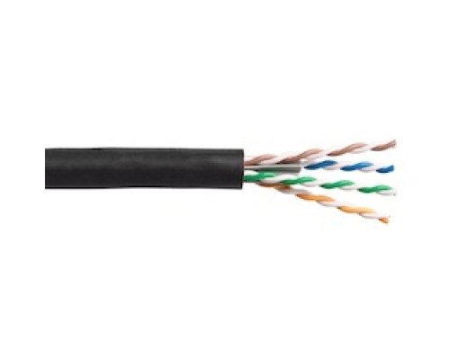LIBERTY AV  24-4P-L6A-BLK               Liberty Brand Category 6 Augmented U/UTP Cable Features: 4 Twisted Unshielded Pairs In Varying Twist Lengths 23AWG Solid Bare Copper Conductors Fully Certified To 500 Mhz, Tested To 650 Mhz Riser Rate