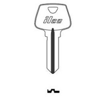 KABA ILCO CORP  01009 NP A13  AL4105811B              Cylinder Lock Key Blank, 6-Pin, Brass, Nickel Plated, 13 Price Group, For Sargent