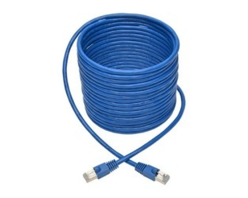 TRIPP LITE N262-025-BL        Cat6a 10G-Certified Snagless Shielded STP Network Patch Cable RJ45 M/M , PoE, Blue, 25 ft.