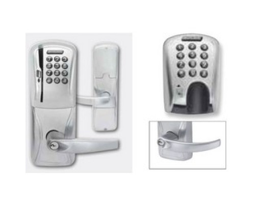 SCHLAGE ALLEGION BRAND  AD250-MS70MGK-SPA-626-J-RH 4B 09663 10072 134        Electronic Door Lock, Mortise Chassis, Magnetic Stripe, Keypad, Right Hand, Sparta Lever, Satin Chrome, 8AA Battery Kit, Without 6-Pin FSIC Cylinder, For