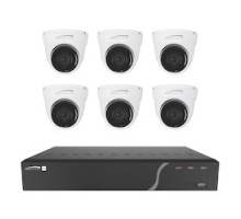 SPECO TECHNOLOGIES  ZIPK8T2               8Ch H.265 NVR with 6 Outdoor IR 5MP IP Cameras, 2TB- KIT2.8mm fixed lens