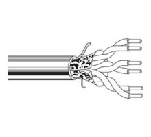 BELDEN  5341FE 008500               Multi-Conductor - Commercial Applications 2-Pair 18 AWG PP FS FRPVC Gray