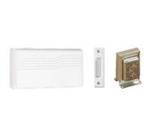 TRINE ACCESS TECHNOLOGY INC 201        Door Chime Kit, With White Chime Base, 2 Unlighted 66 Watt White Pushbutton, 16 Volt AC, 10 VA Hard Wire Transformer, Mounting Hardware, Without Wire