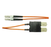 COMPULINK  LCCSCCD12               2-Fiber Jumper 39.4ft / 12m 62.5 micron multimode LC to SC ceramic tip, Premium Performance OM1
