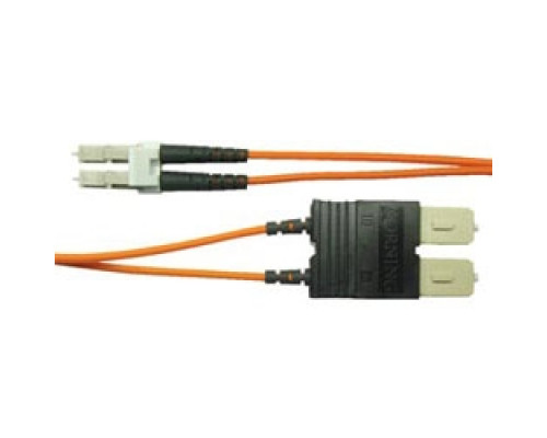 COMPULINK  LCCSCCD12               2-Fiber Jumper 39.4ft / 12m 62.5 micron multimode LC to SC ceramic tip, Premium Performance OM1