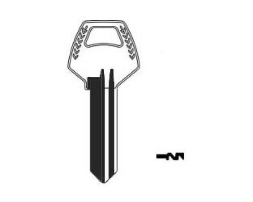 KABA ILCO CORP  Z1-59C2-6 NS A31  IAR50411503              Key Blank, Look-Alike, 6-Pin, C2, Natural Nickel Silver, 6 Price Group, For Corbin/Russwin