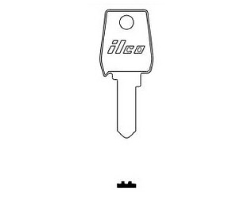 KABA ILCO CORP  PU4 NP A14               Cylinder Lock Key Blank, Brass, Nickel Plated, 14 Price Group, For Pundra