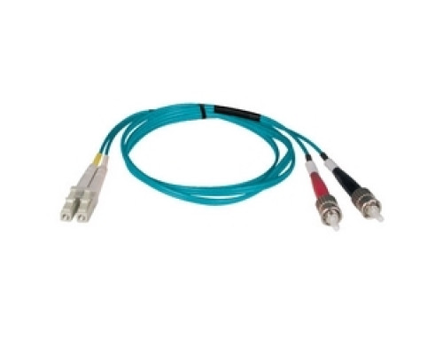 TRIPP LITE N818-03M        10Gb Duplex Multimode 50/125 OM3 LSZH Fiber Patch Cable LC/ST - Aqua, 3M 10-ft.