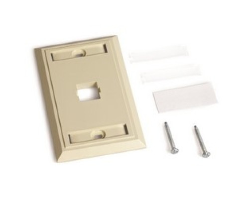 COMMSCOPE ENTERPRISE SOLUTIONS  108258419  M10L-246              L Type Flush Mounted Faceplate, One Port Ivory