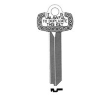KABA ILCO CORP  1A1H1 NS A30  IAR63826193              Key Blank, Look-Alike, H Keyway, Natural Nickel Silver, 5 Price Group, For Best/Falcon