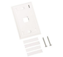 COMMSCOPE ENTERPRISE SOLUTIONS  108258427  M10L-262              L Type Flush Mounted Faceplate, One Port White