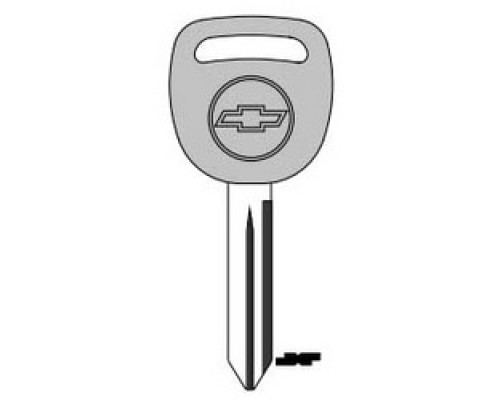 KABA ILCO CORP  B102GCP NP A13  AW00000862              Key Blank, Look-Alike, Brass, Nickel Plated, 13 Price Group, For General Motors Original