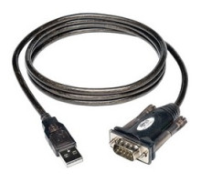 TRIPP LITE  U209-000-R               USB to Serial Adapter Cable, 1-Port, USB A to DB9 Male Connector, 5’ Length, Black