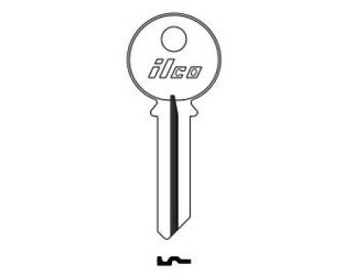 KABA ILCO CORP  997PA NP A10  AA00015882              Cylinder Lock Key Blank, Brass, Nickel Plated, 10 Price Group, For Yale