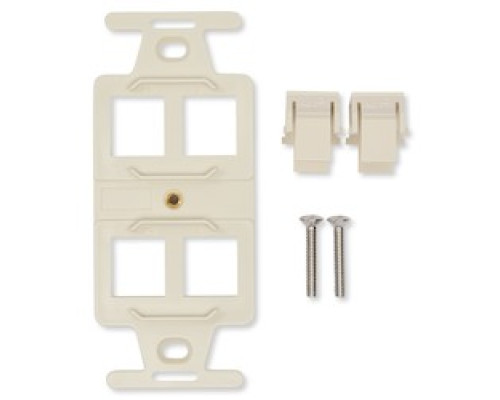 BELDEN  AX104124               4-PORT KEYCONNECT 106 ADAPTER, WHITE