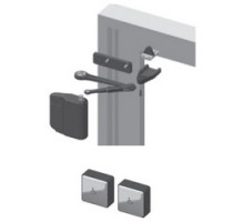 NORTON  5833 X SQPB X 693T  6114-P              Door Closer Power Operator Kit, Non-Handed, Low Energy, Push Side, 24 Volt DC, Black Textured, With Door Operator, Square Pushbutton