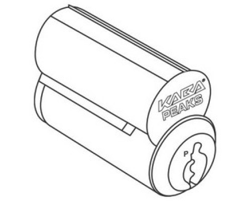 KABA ILCO CORP  8144-26D-1006-PK3               Cylinder Lock Interchangeable Core, Peaks Preferred, Removable, 140 6-Pin, Uncombinated, PK3 Keyway, Large Format, Satin Chrome Plated, For Corbin/Russwin