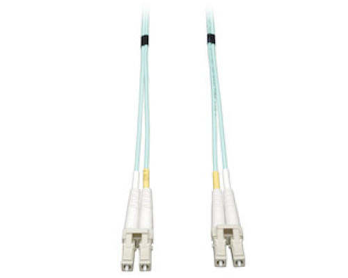 TRIPP LITE N820-08M        10Gb Duplex Multimode 50/125 OM3 LSZH Fiber Patch Cable, LC/LC - Aqua, 8M 26-ft.