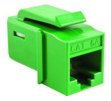 HELLERMANNTYTON  GSTJ6AU-GN               GST Category 6A UTP Modular Keystone Jack, Plenum Rated, Green, 1/bag