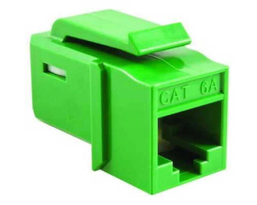HELLERMANNTYTON  GSTJ6AU-GN               GST Category 6A UTP Modular Keystone Jack, Plenum Rated, Green, 1/bag