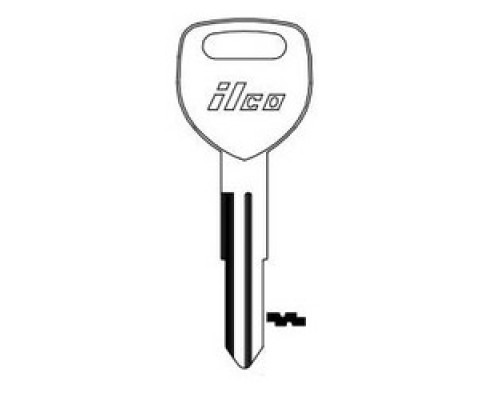 KABA ILCO CORP  HD103 NP A04  AF01355013              Vehicle Key Blank, Brass, Nickel Plated, 3 Price Group, For Honda Automobile